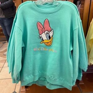 Daisy Duck Aqua Crewneck Sweatshirt